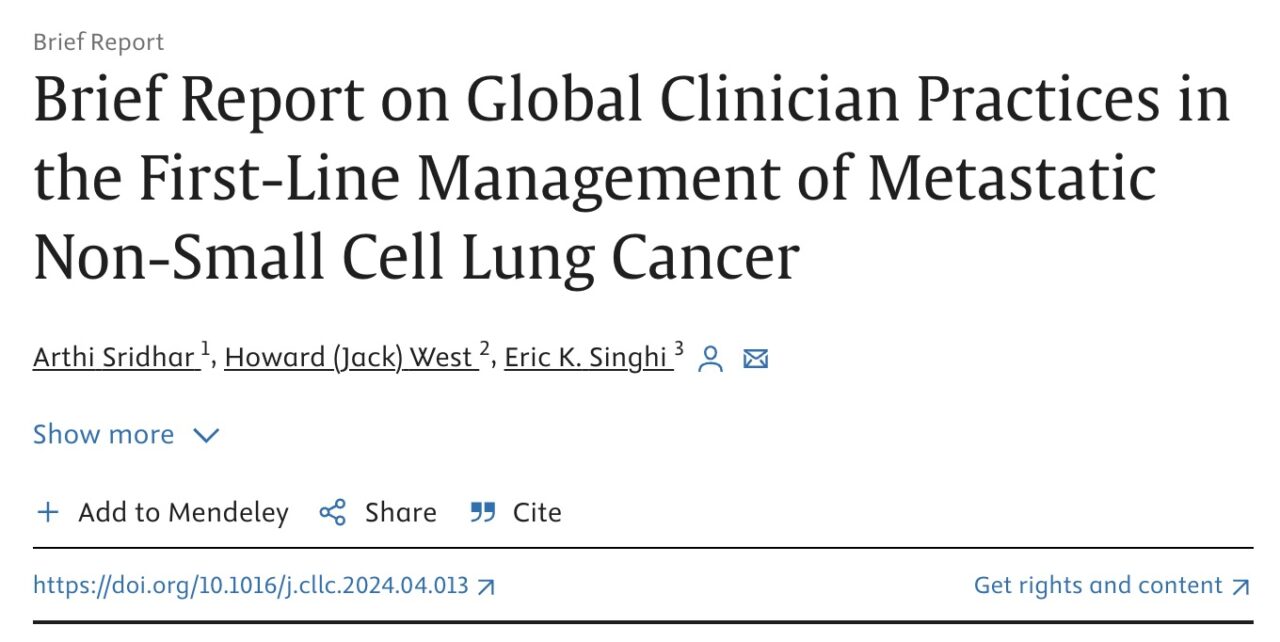 Aakash Desai: Insights into mNSCLC Management through a Global Clinician Survey